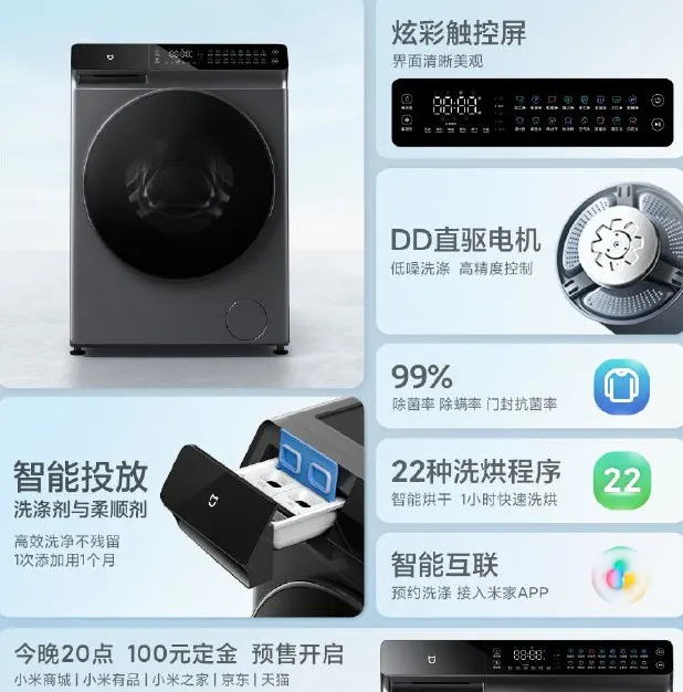 Xiaomi Mijia mosó- és szárítógép